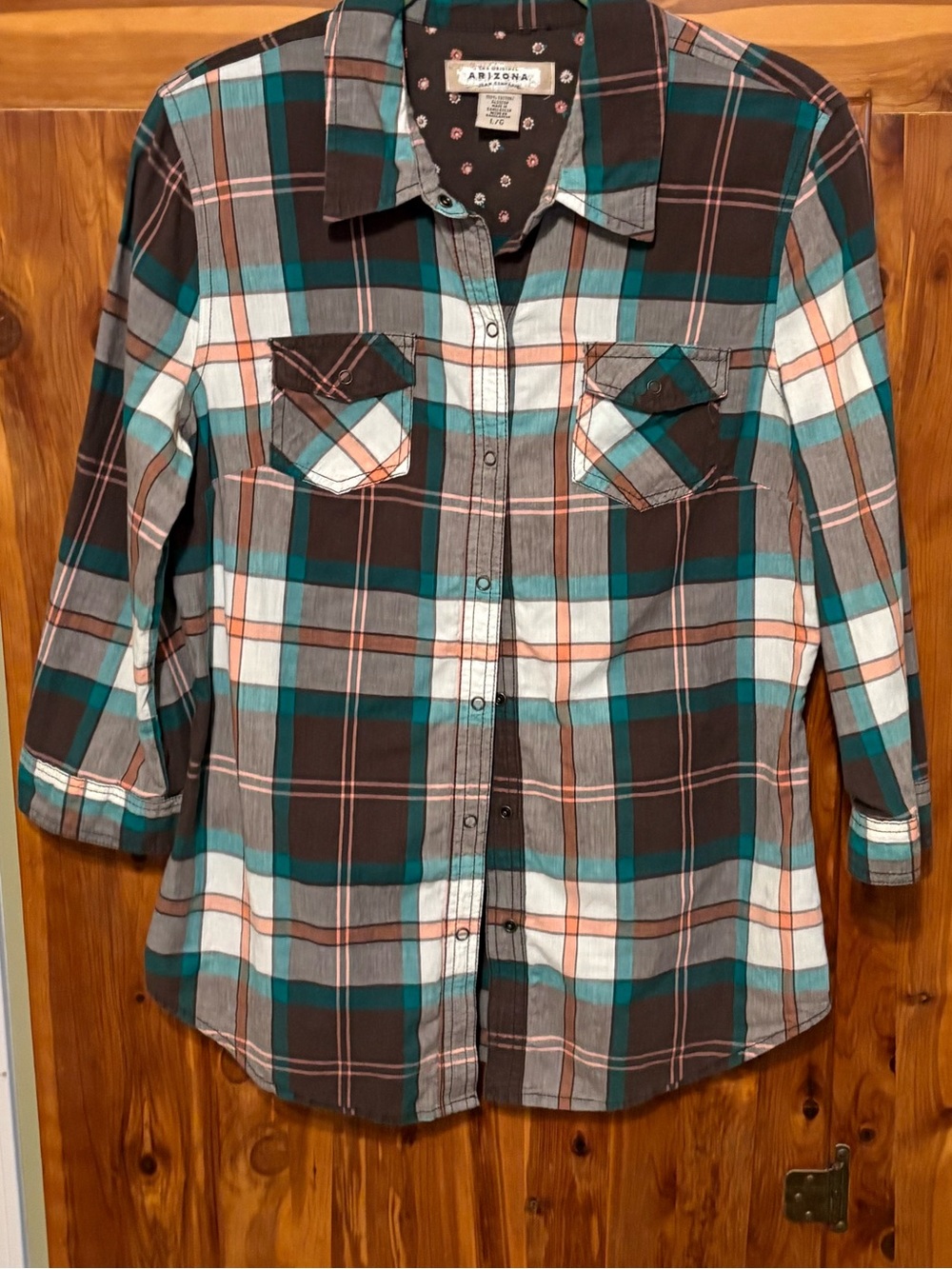 Arizona Jean Company Plaid Top